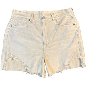 American Eagle Beige Highest Rise Mom Short